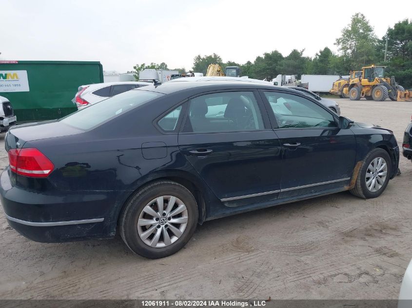 2012 Volkswagen Passat VIN: 1VWAN7A31CC007322 Lot: 12061911