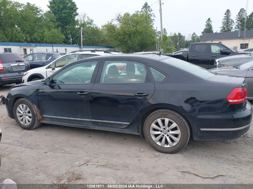 2012 Volkswagen Passat VIN: 1VWAN7A31CC007322 Lot: 12061911