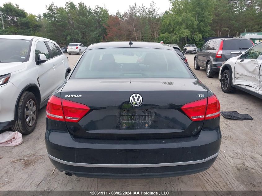 2012 Volkswagen Passat VIN: 1VWAN7A31CC007322 Lot: 12061911