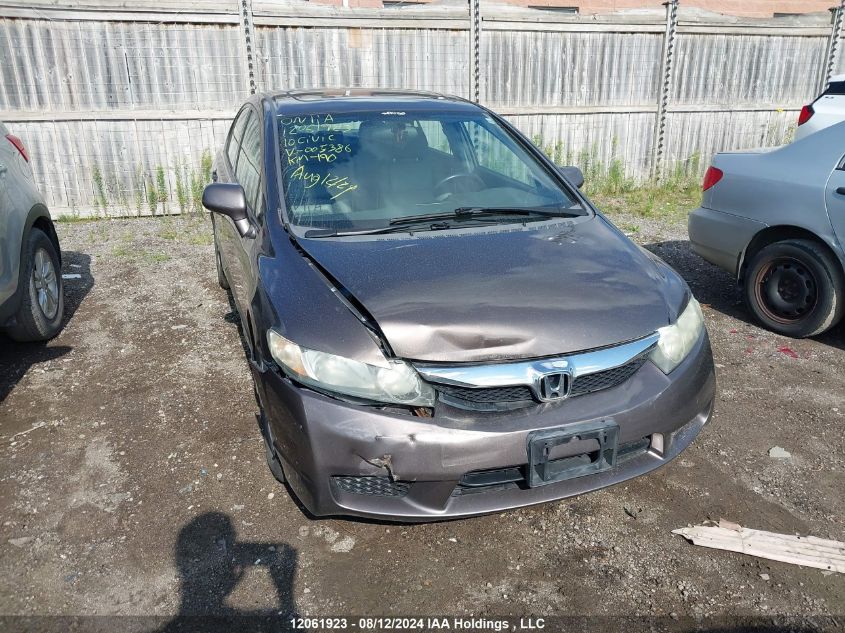 2010 Honda Civic Sdn VIN: 2HGFA1F01AH005386 Lot: 12061923