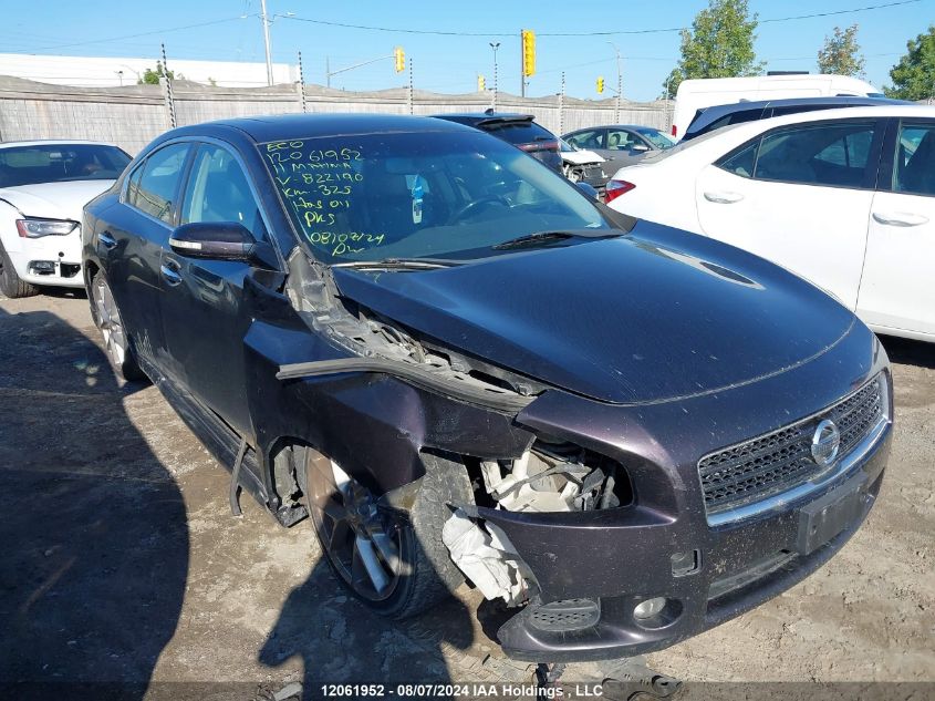 2011 Nissan Maxima 3.5 S VIN: 1N4AA5AP6BC822190 Lot: 12061952