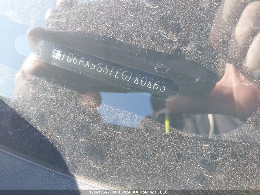 2014 Cadillac Cts VIN: 1G6AX5S31E0180863 Lot: 12061966
