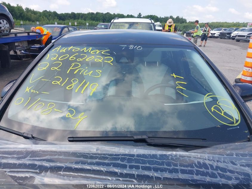2022 Toyota Prius Prime VIN: JTDKAMFP7N3218119 Lot: 12062022