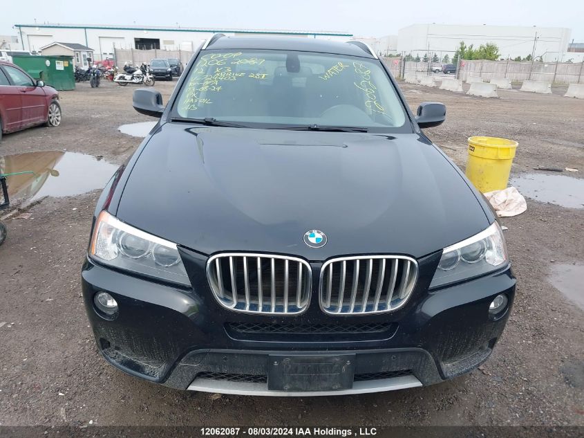 2012 BMW X3 VIN: 5UXWX5C58CL724403 Lot: 12062087