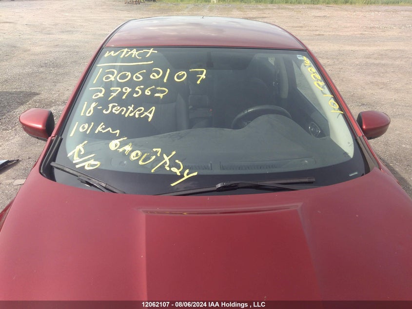 2018 Nissan Sentra VIN: 3N1AB7AP2JY279562 Lot: 12062107