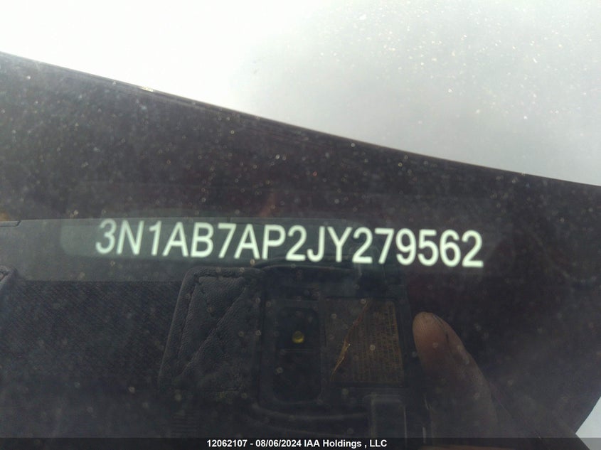 2018 Nissan Sentra VIN: 3N1AB7AP2JY279562 Lot: 12062107