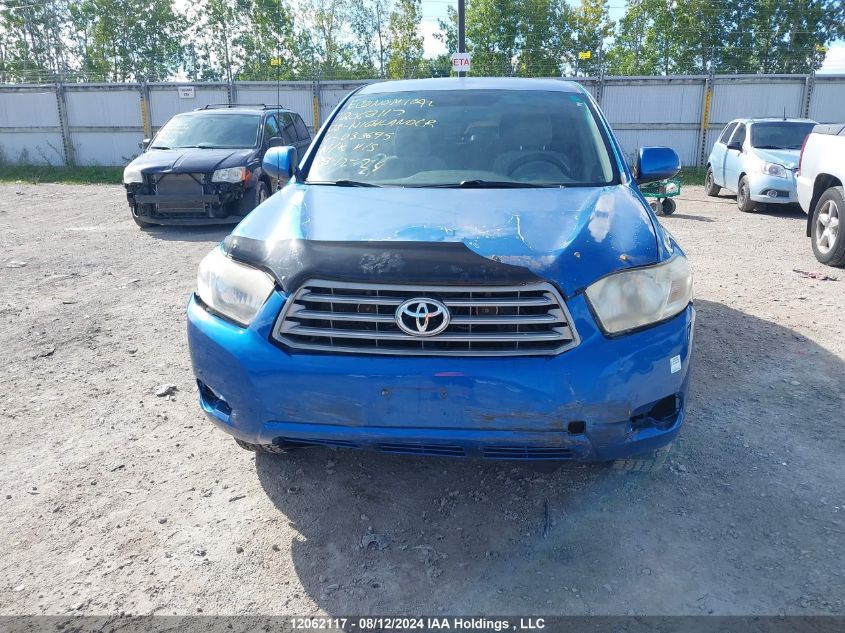2008 Toyota Highlander VIN: JTEES41A182033695 Lot: 12062117