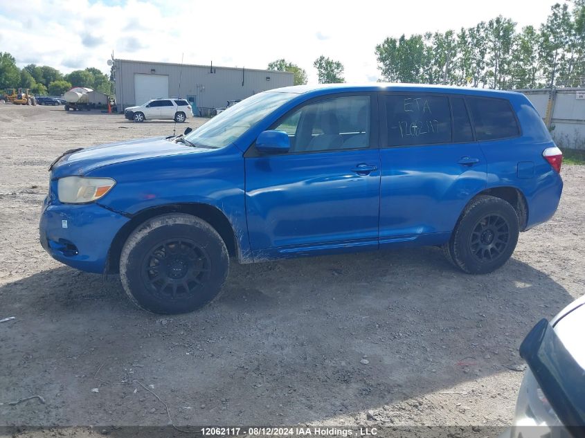 2008 Toyota Highlander VIN: JTEES41A182033695 Lot: 12062117