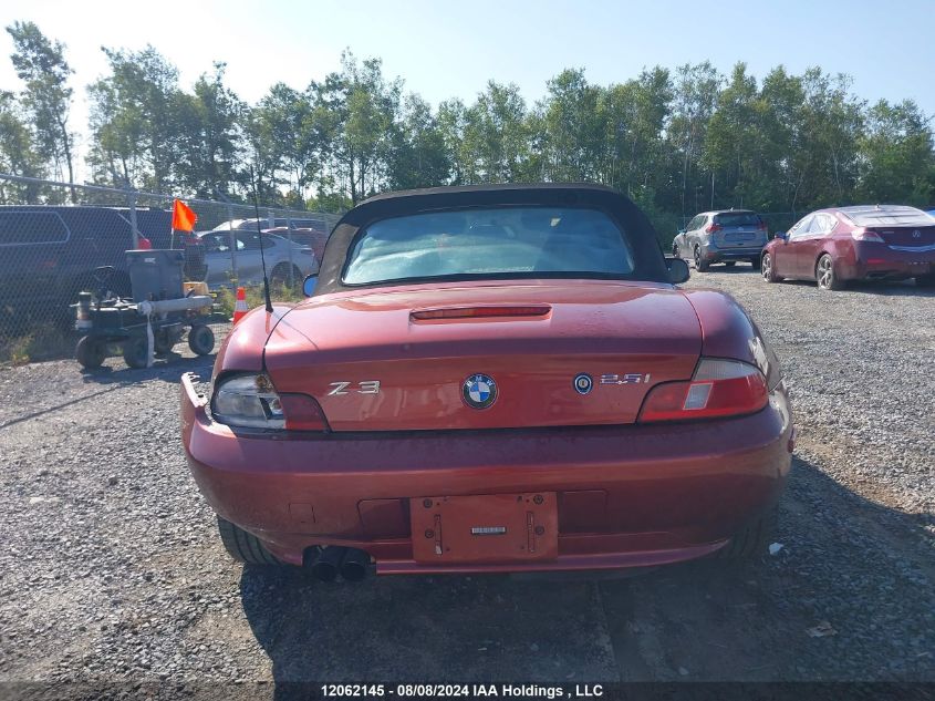 2001 BMW Z3 Series VIN: WBACN33471LK47740 Lot: 12062145