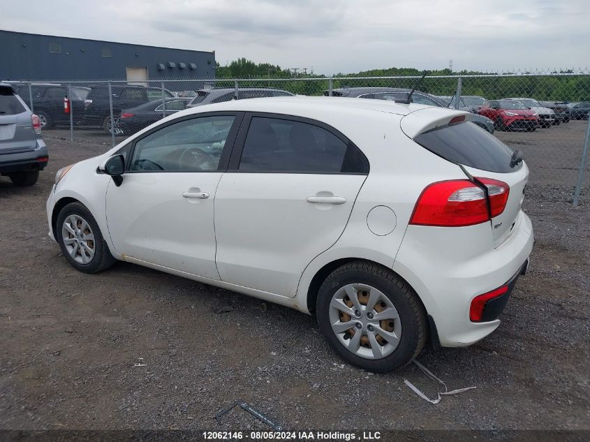 2016 Kia Rio VIN: KNADM5A38G6735423 Lot: 12062146