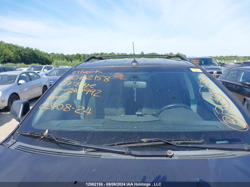 2007 Ford Edge VIN: 2FMDK38C37BA80992 Lot: 12062158