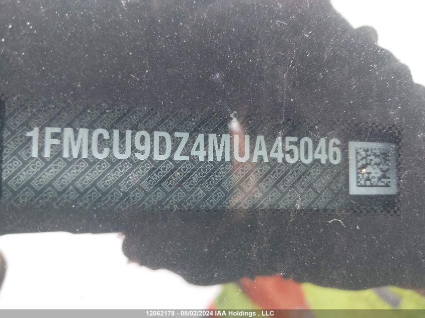 2021 Ford Escape Titanium Hybrid VIN: 1FMCU9DZ4MUA45046 Lot: 12062178