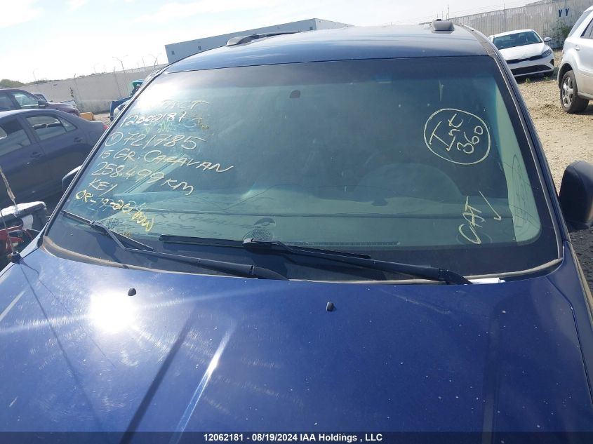 2015 Dodge Grand Caravan Se/Sxt VIN: 2C4RDGBG9FR721785 Lot: 12062181