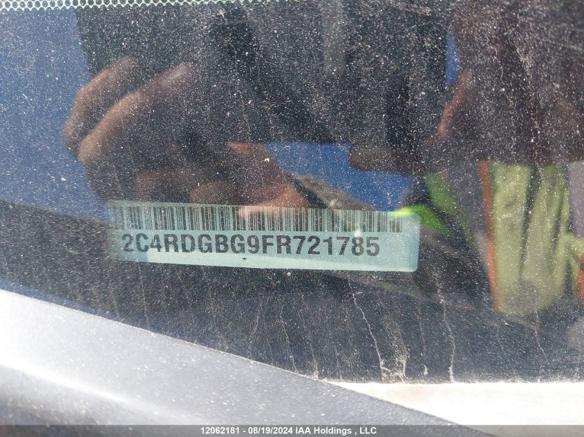 2015 Dodge Grand Caravan Se/Sxt VIN: 2C4RDGBG9FR721785 Lot: 12062181