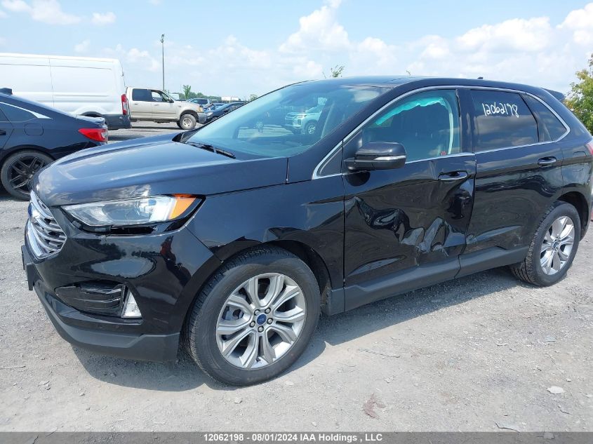 2022 Ford Edge Titanium VIN: 2FMPK4K93NBA75756 Lot: 12062198