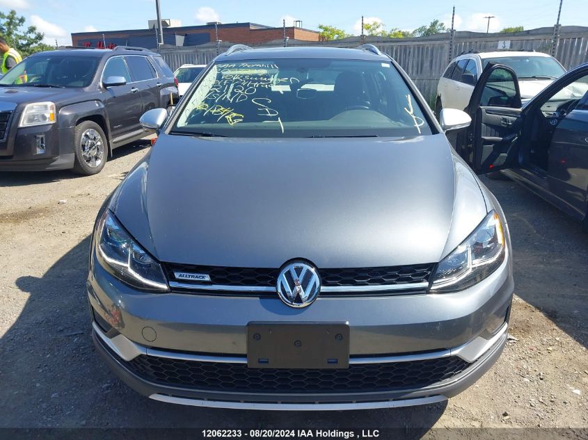 2019 Volkswagen Golf Alltrack VIN: 3VWH17AU6KM521120 Lot: 12062233