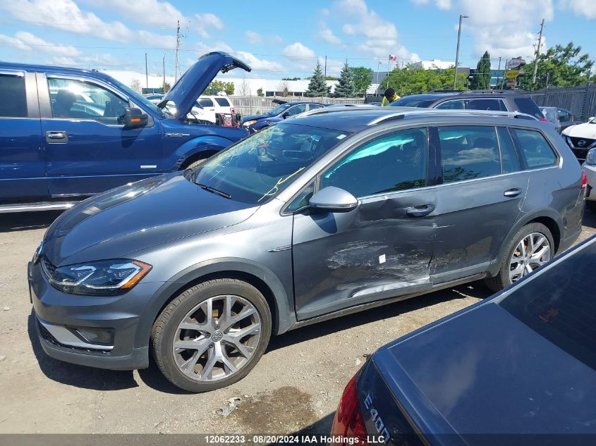 2019 Volkswagen Golf Alltrack VIN: 3VWH17AU6KM521120 Lot: 12062233