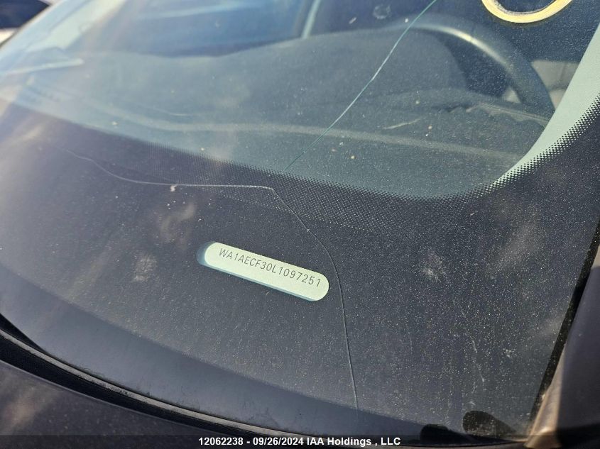 2020 Audi Q3 VIN: WA1AECF30L1097251 Lot: 12062238