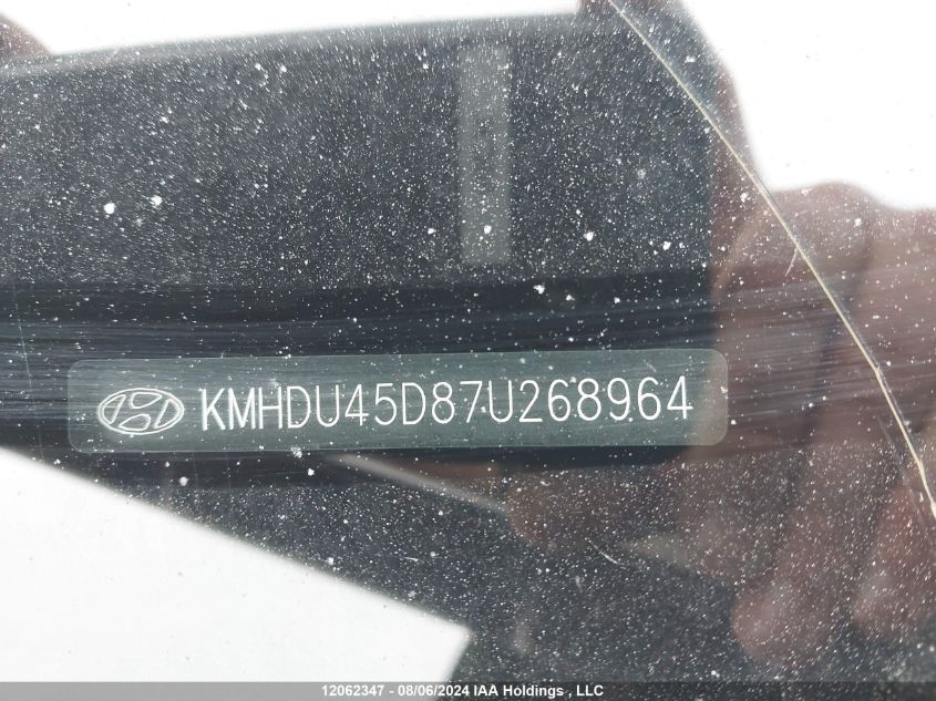 2007 Hyundai Elantra VIN: KMHDU45D87U268964 Lot: 12062347