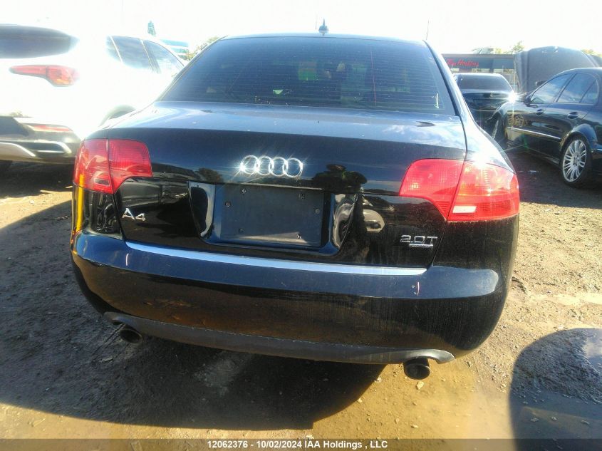 2007 Audi A4 VIN: WAUDF78E67A183379 Lot: 12062376