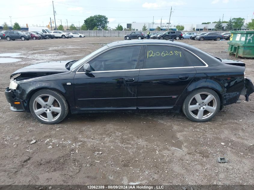 2008 Audi A4 VIN: WAUEF68EX8A102223 Lot: 12062389