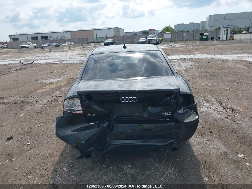 2008 Audi A4 VIN: WAUEF68EX8A102223 Lot: 12062389