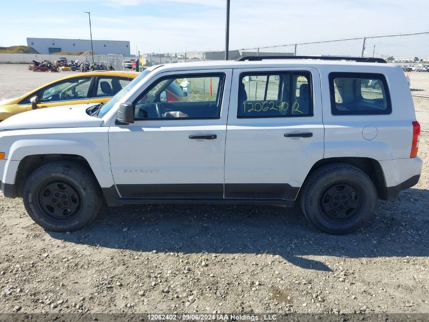 2016 Jeep Patriot VIN: 1C4NJPAB1GD588599 Lot: 12062402