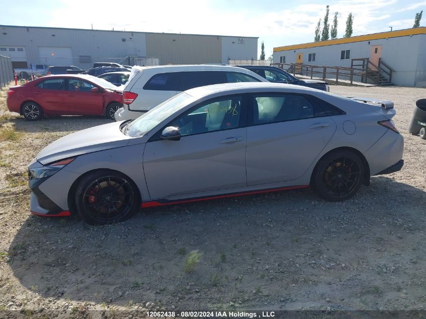 2023 Hyundai Elantra N Dct VIN: KMHLW4AKXPU009421 Lot: 12062438