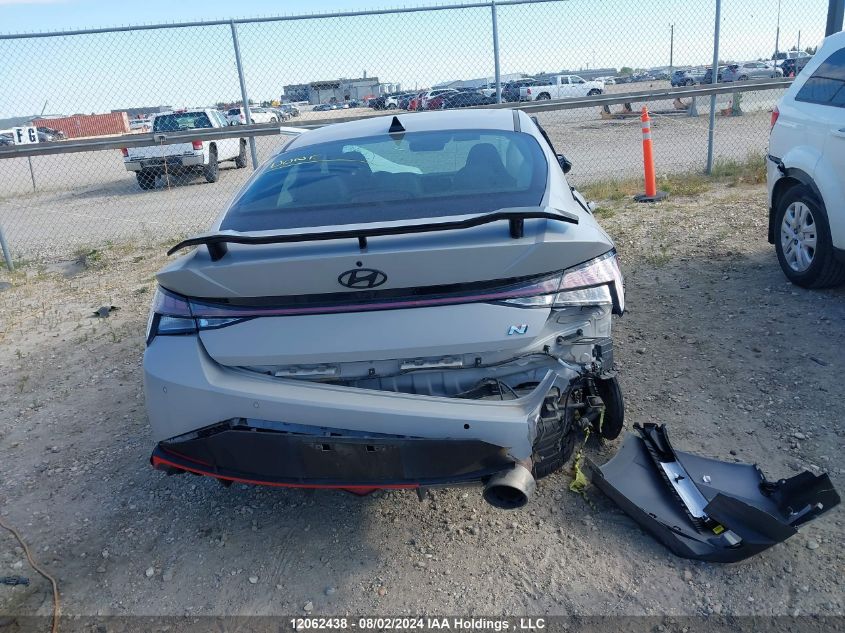 2023 Hyundai Elantra N Dct VIN: KMHLW4AKXPU009421 Lot: 12062438