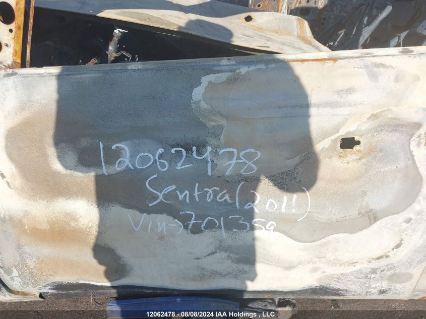 2011 Nissan Sentra VIN: 3N1BB6AP6BL701359 Lot: 12062478