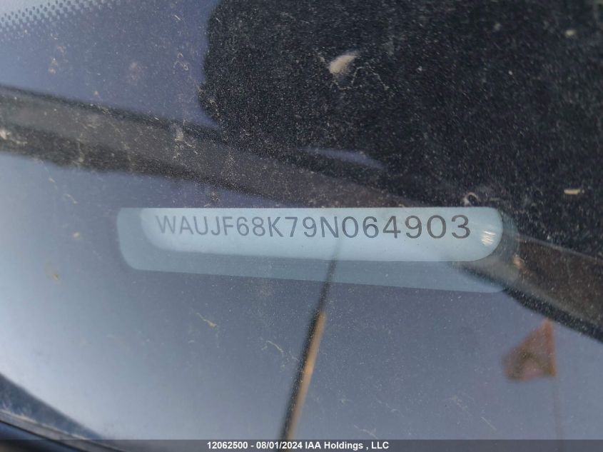 2009 Audi A4 VIN: WAUJF68K79N064903 Lot: 12062500