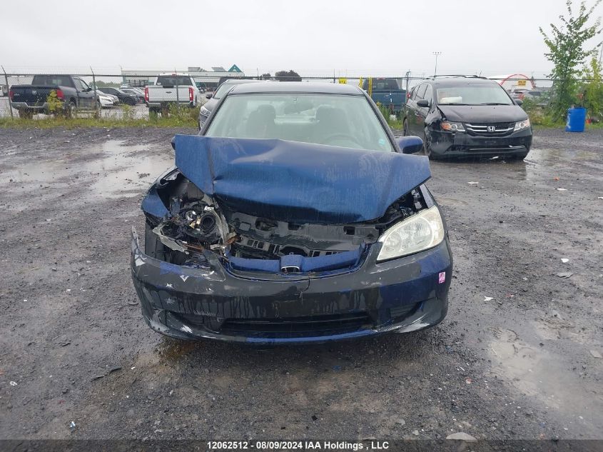 2004 Honda Civic Sdn VIN: 2HGES16664H933812 Lot: 12062512