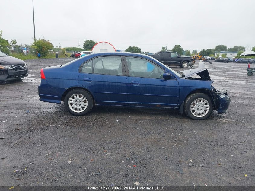 2004 Honda Civic Sdn VIN: 2HGES16664H933812 Lot: 12062512