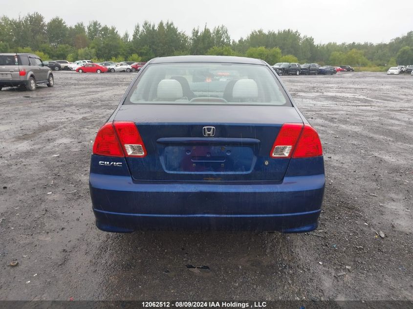 2004 Honda Civic Sdn VIN: 2HGES16664H933812 Lot: 12062512