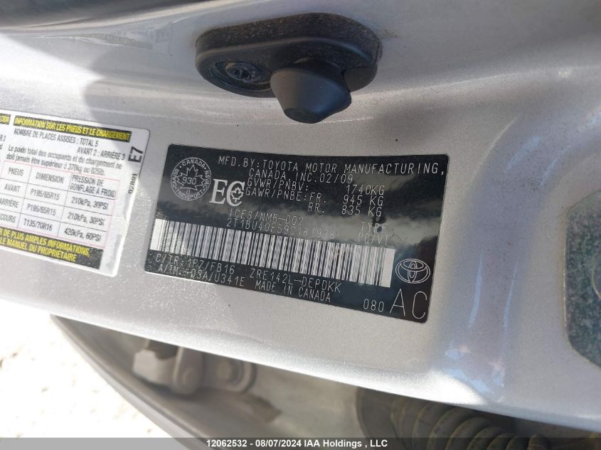 2009 Toyota Corolla Ce VIN: 2T1BU40E59C181938 Lot: 12062532