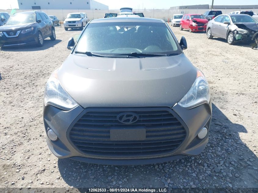 2013 Hyundai Veloster Turbo VIN: KMHTC6AE4DU143822 Lot: 12062533