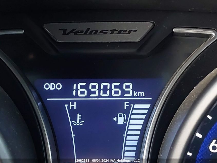 2013 Hyundai Veloster Turbo VIN: KMHTC6AE4DU143822 Lot: 12062533