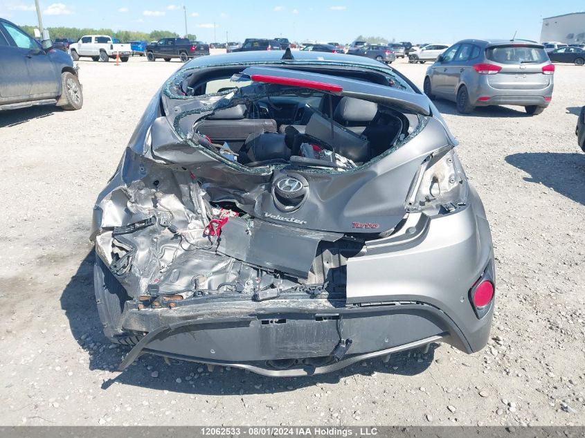 2013 Hyundai Veloster Turbo VIN: KMHTC6AE4DU143822 Lot: 12062533
