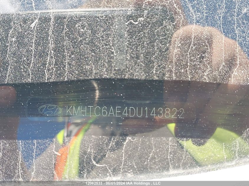 2013 Hyundai Veloster Turbo VIN: KMHTC6AE4DU143822 Lot: 12062533