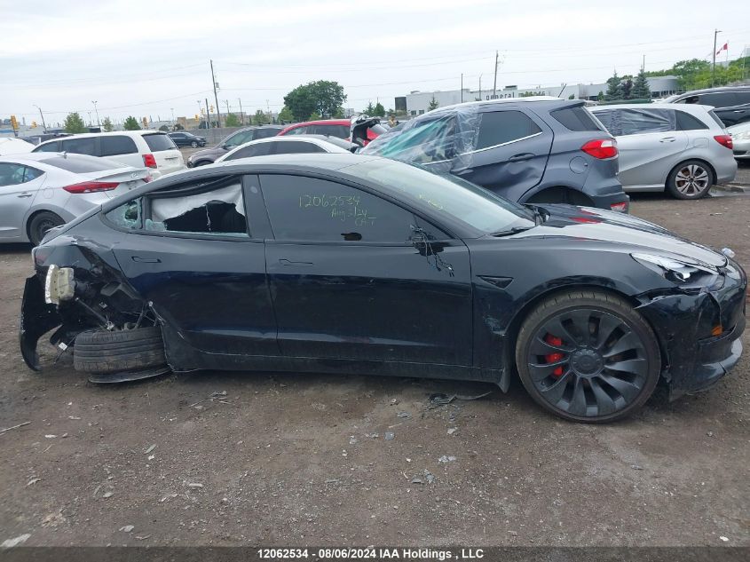 2022 Tesla Model 3 VIN: 5YJ3E1EC3NF263955 Lot: 12062534