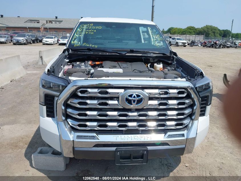 2022 Toyota Tundra Crewmax Platinum/Crewmax 1794 VIN: 5TFMC5DB4NX003970 Lot: 12062540