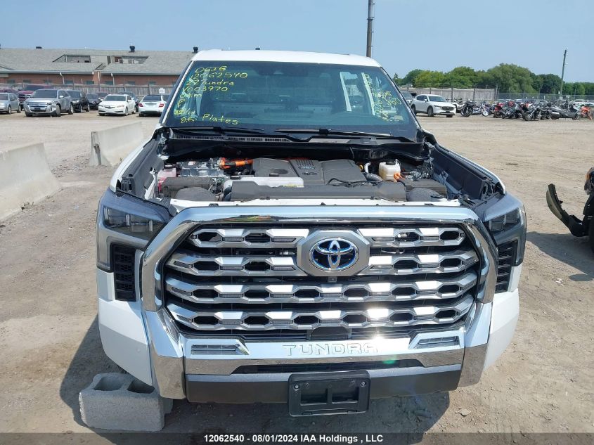 2022 Toyota Tundra Crewmax Platinum/Crewmax 1794 VIN: 5TFMC5DB4NX003970 Lot: 12062540