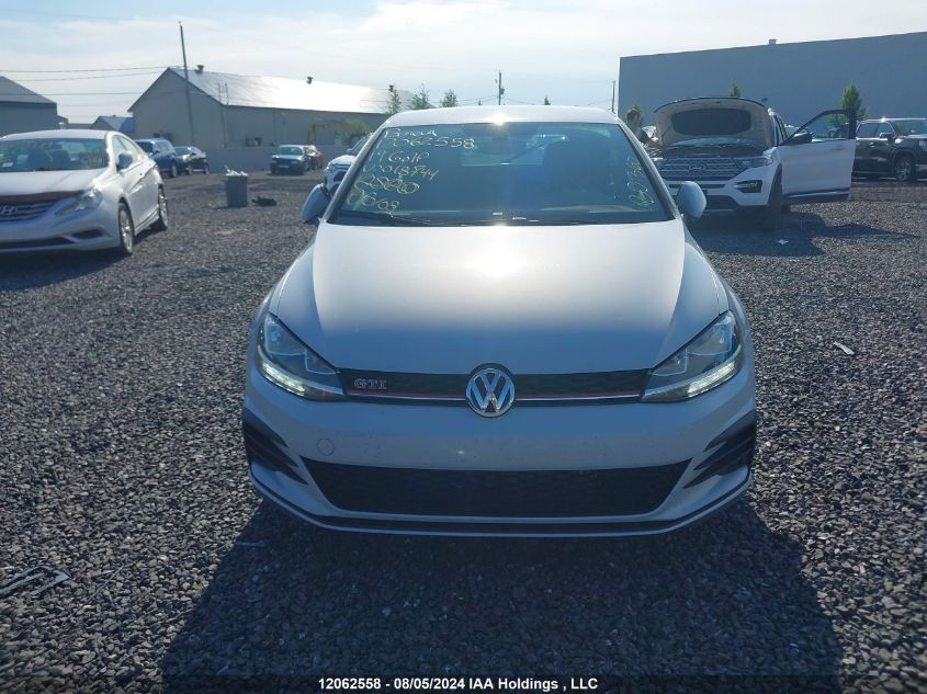 2019 Volkswagen Golf Gti VIN: 3VW6T7AU3KM018744 Lot: 12062558