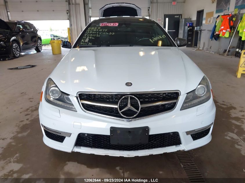 2013 Mercedes-Benz C-Class C 63 VIN: WDDGJ7HB0DG081031 Lot: 12062644