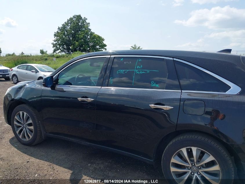 2016 Acura Mdx VIN: 5FRYD4H40GB504144 Lot: 12062677