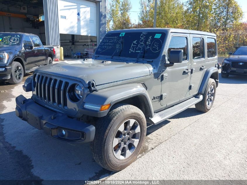 2020 Jeep Wrangler Unlimited Sahara Altitude VIN: 1C4HJXEGXLW197310 Lot: 12062691