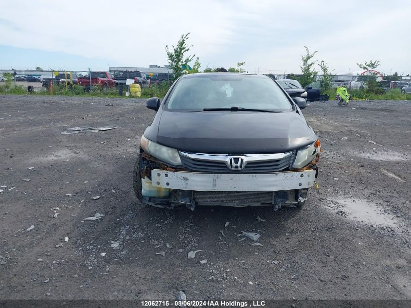 2012 Honda Civic VIN: 2HGFB2E53CH013492 Lot: 12062715