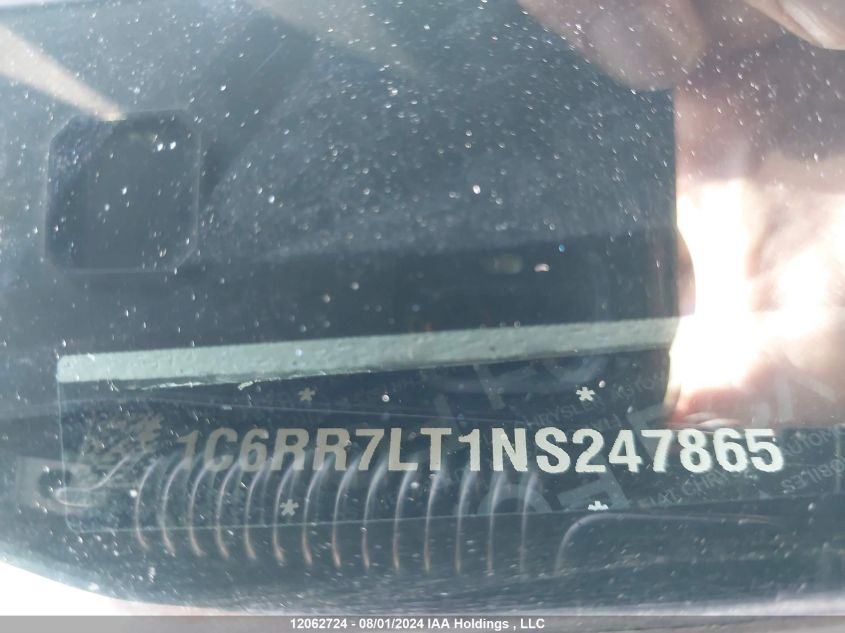 2022 Ram 1500 Classic Slt VIN: 1C6RR7LT1NS247865 Lot: 12062724