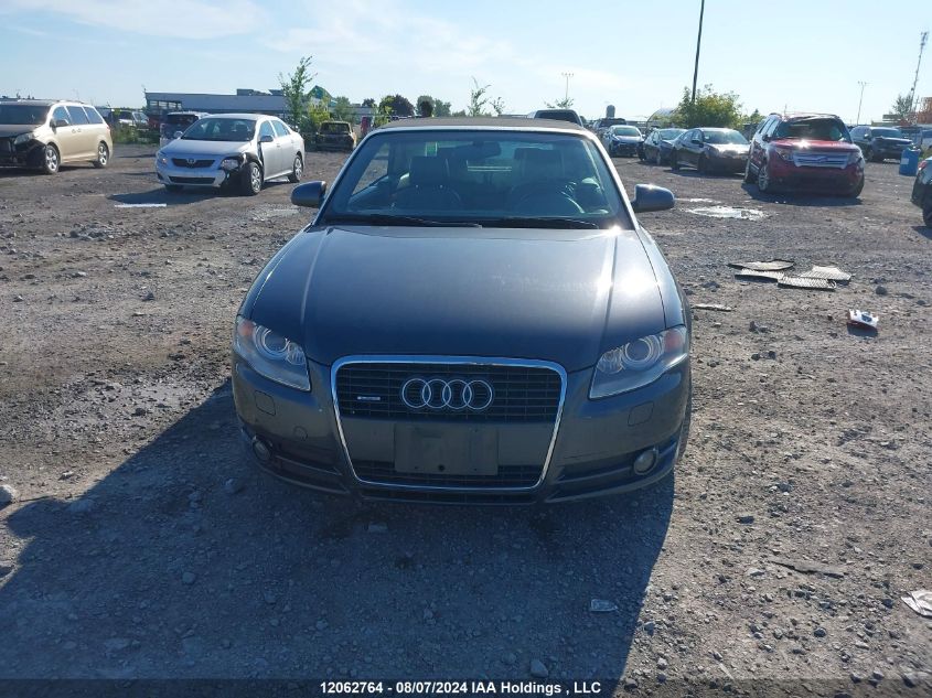 2007 Audi A4 VIN: WAUDH48H77K030572 Lot: 12062764