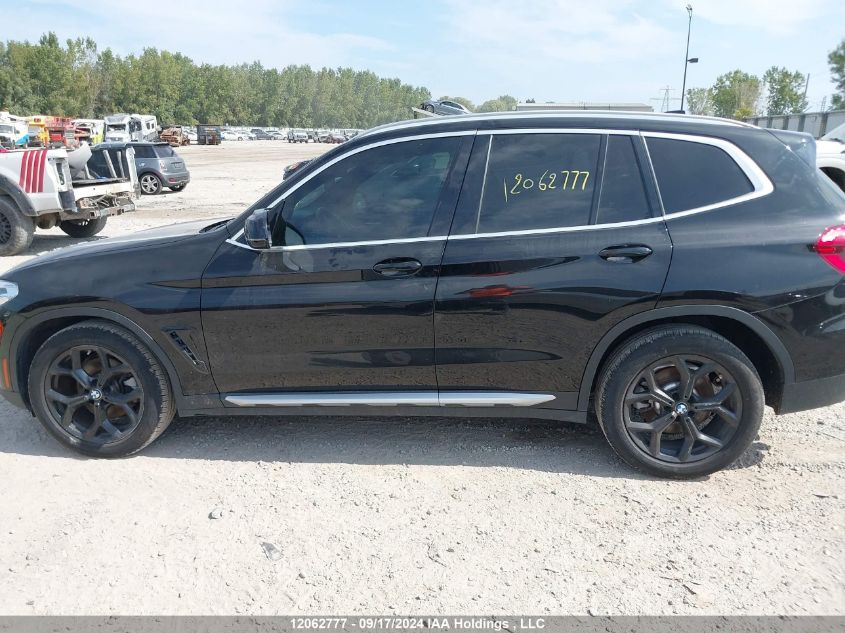 2021 BMW X3 VIN: 5UXTY5C03M9F81768 Lot: 12062777